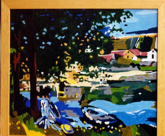 Au bord de l'eau - otsa copia MONET