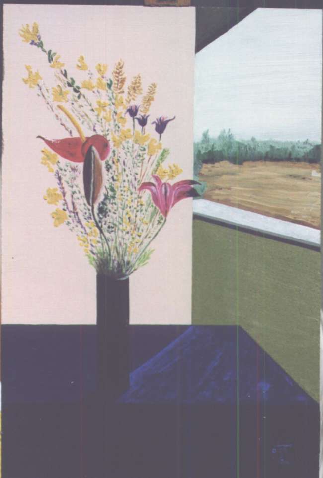 interno, con fiori